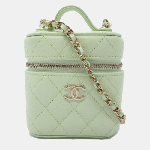 Light Caviar Skin (Grained Calf) Vanity Chain Shoulder Bag - Chanel - Modalova