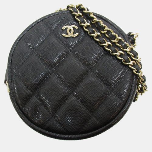 Chanel Black Caviar Skin (Grained Calf) Matelasse Chain Shoulder Bag - Chanel - Modalova