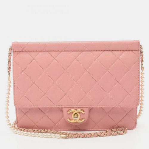 Chanel Pink Leather Matelasse Shoulder Bag - Chanel - Modalova