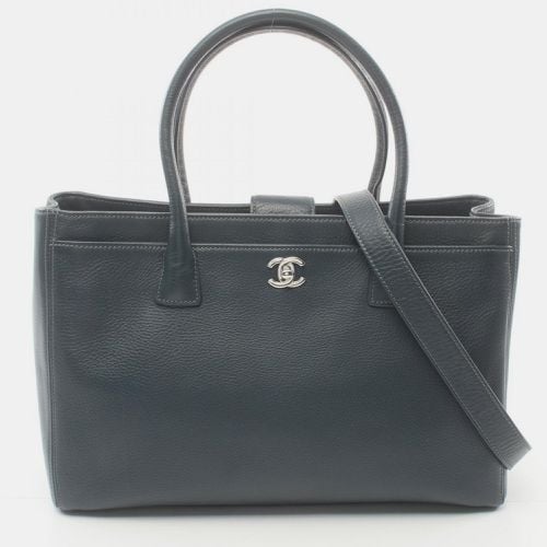 Chanel Navy Leather Tote Bag - Chanel - Modalova