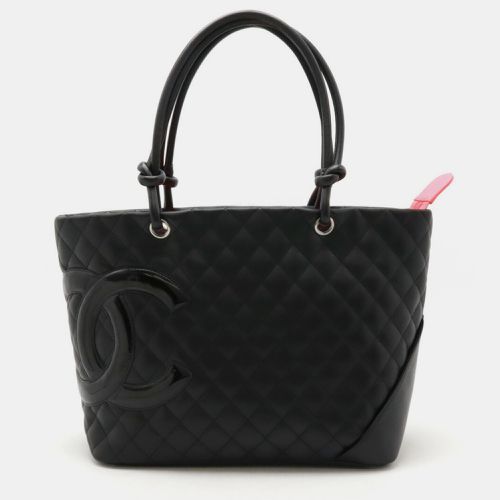 Chanel Black Pink Cambon Line Coco Mark Large Tote Bag - Chanel - Modalova