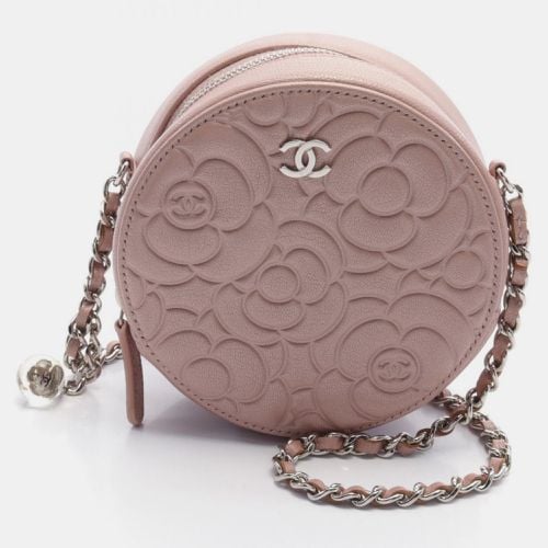 Chanel Pink Leather Camellia Shoulder Bag - Chanel - Modalova