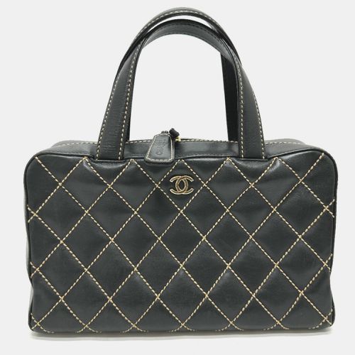 Chanel Black Cc Mark Vintage Hand Bag - Chanel - Modalova