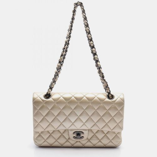 Chanel Leather Gold Matelasse Double Flap Shoulder Bag - Chanel - Modalova