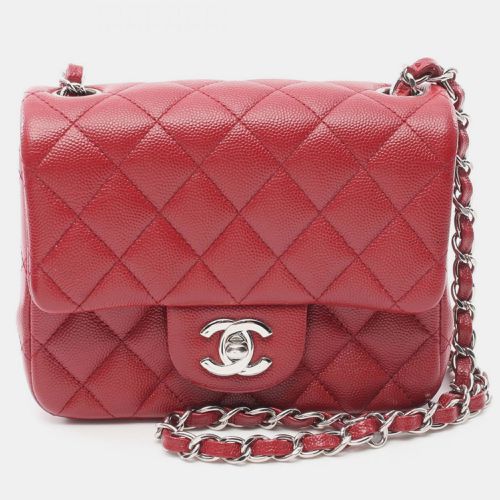 Chanel Matelasse Caviar Skin (Grained Calf) Red Shoulder Bag - Chanel - Modalova