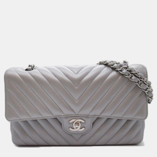 Caviar Skin (Grained Calfskin) V-Stitch Chain Shoulder Bag - Chanel - Modalova