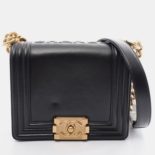 Chanel Black Leather Boy Chanel Shoulder Bag - Chanel - Modalova