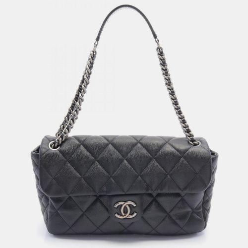 Chanel Black Caviar Skin (Grained Calfskin) Matelasse Shoulder Bag - Chanel - Modalova