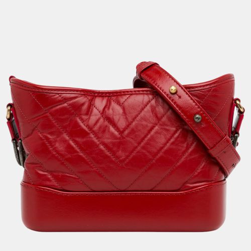 Chanel Red Small Chevron Lambskin Gabrielle Crossbody - Chanel - Modalova