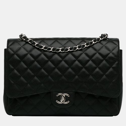 Chanel Black Maxi Classic Caviar Double Flap - Chanel - Modalova