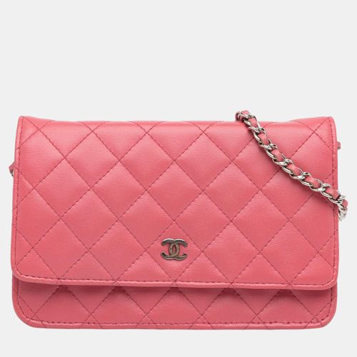 Chanel Pink Classic Lambskin Wallet on Chain - Chanel - Modalova