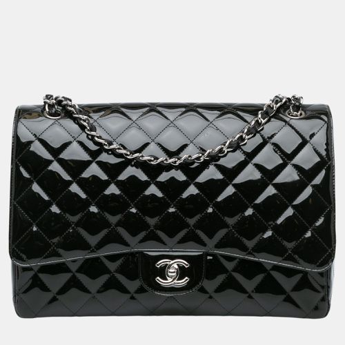 Chanel Black Maxi Classic Patent Double Flap - Chanel - Modalova