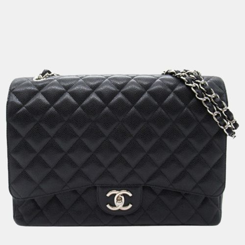 Chanel Black Maxi Classic Caviar Double Flap Bag - Chanel - Modalova