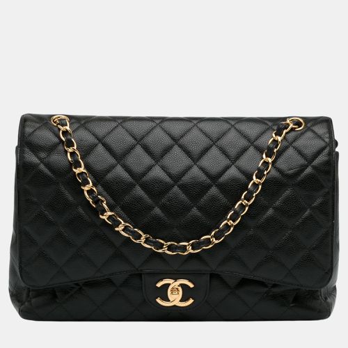 Chanel Black Maxi Classic Caviar Double Flap - Chanel - Modalova