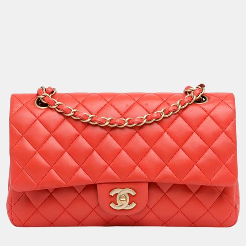 Chanel Red Medium Classic Lambskin Double Flap - Chanel - Modalova