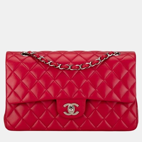 Chanel Red Medium Classic Lambskin Double Flap - Chanel - Modalova