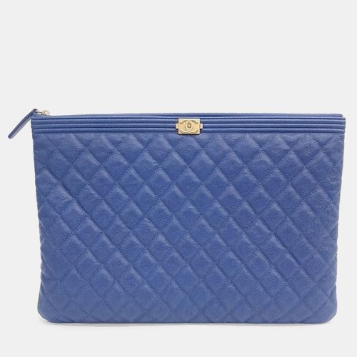 Chanel Caviar Boy Large Clutch - Chanel - Modalova