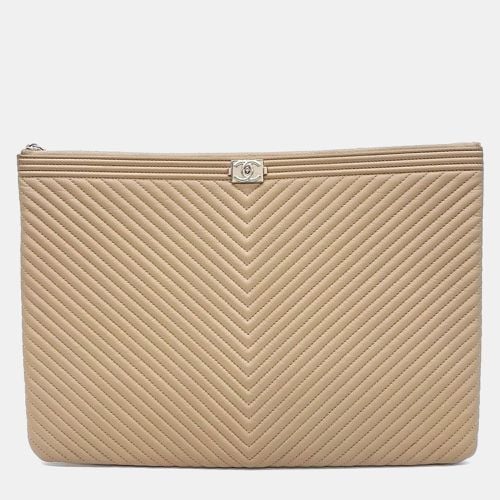 Chanel Chevron Boy Clutch Large - Chanel - Modalova