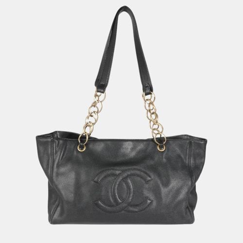 Chanel Black Caviar CC Ring Chain Shoulder Tote bag - Chanel - Modalova