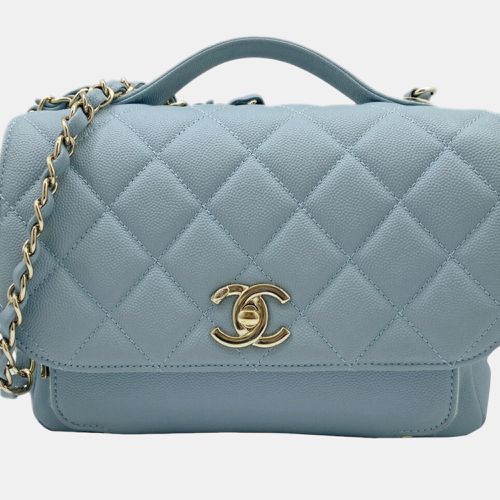 Champagne Caviar Skin Matelasse Affinity Handbag - Chanel - Modalova