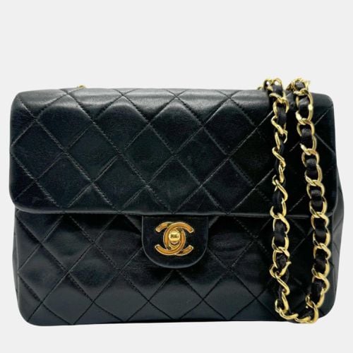 Chanel Black Gold Leather Matelasse Shoulder Bag - Chanel - Modalova