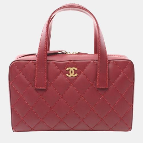 Chanel Bordeaux Leather Wild Stitch Coco Mark Handbag - Chanel - Modalova