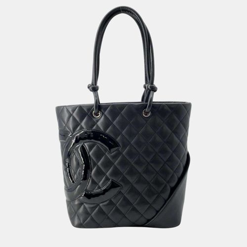 Chanel black Cambon line Coco mark medium bag - Chanel - Modalova