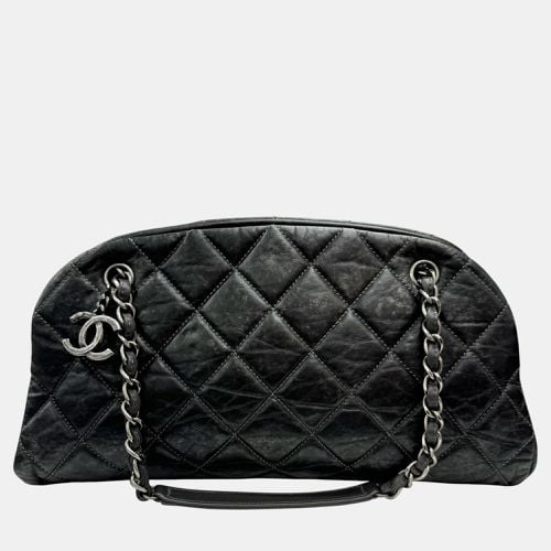 Chanel Dark Gray Calfskin Coco Mark Mademoiselle Chain Tote Bag - Chanel - Modalova