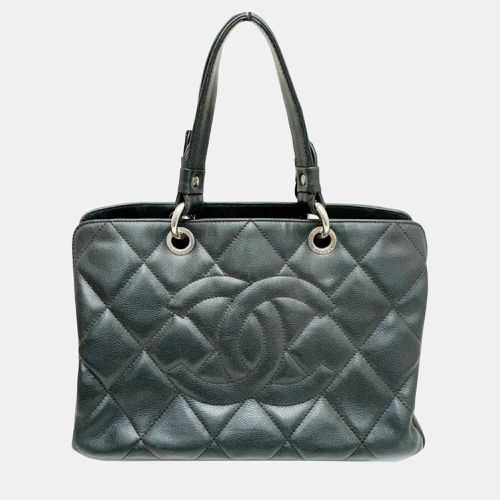 Chanel Caviar Skin Black Coco Mark Wild Stitch Handbag - Chanel - Modalova