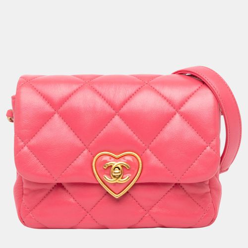 Chanel Mini Quilted Lambskin Plexiglass Coco Love Flap Bag - Chanel - Modalova