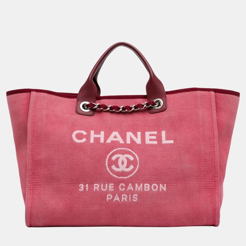 Chanel Large Canvas Deauville Tote Bag - Chanel - Modalova