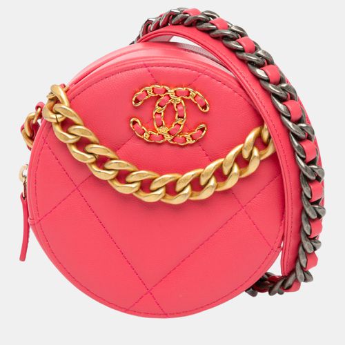 Chanel Lambskin 19 Round Clutch with Chain - Chanel - Modalova