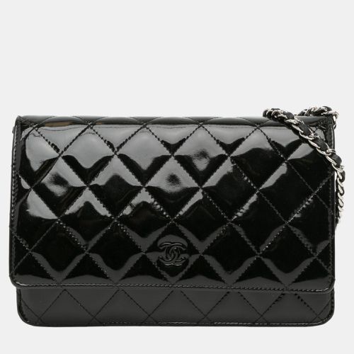 Chanel CC Quilted Patent Wallet On Chain - Chanel - Modalova