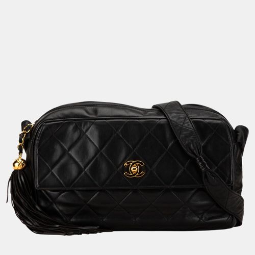 CC Quilted Lambskin Tassel Crossbody - Chanel - Modalova