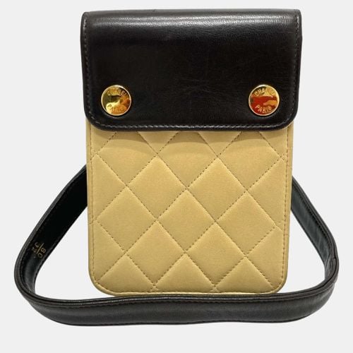 Chanel Black x Beige Pochette Waist Pouch - Chanel - Modalova