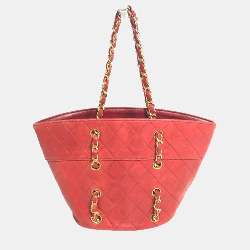 Chanel Red Gold vintage Chain Shoulder Bag - Chanel - Modalova