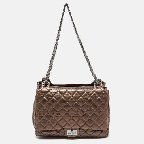 Chanel Metallic Bronze Quilted Leather Classic Flap Shopping Tote - Chanel - Modalova