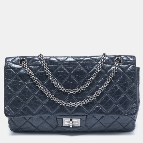 Navy Quilted Aged Leather 227 Reissue 2.55 Flap Bag - Chanel - Modalova