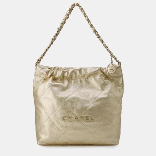 Chanel Gold Metallic Calf Leather Size Small Chanel 22 Handbag - Chanel - Modalova