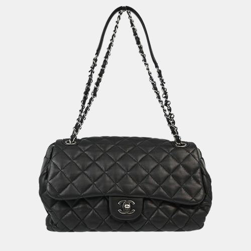 Chanel Black Lambskin Double Chain Shoulder Bag - Chanel - Modalova