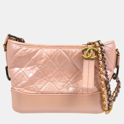 Chanel Pink Lambskin Small Gabrielle Shoulder Bag - Chanel - Modalova