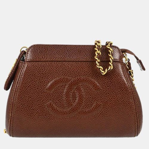 Chanel Brown Calfskin Chain Shoulder Bag - Chanel - Modalova