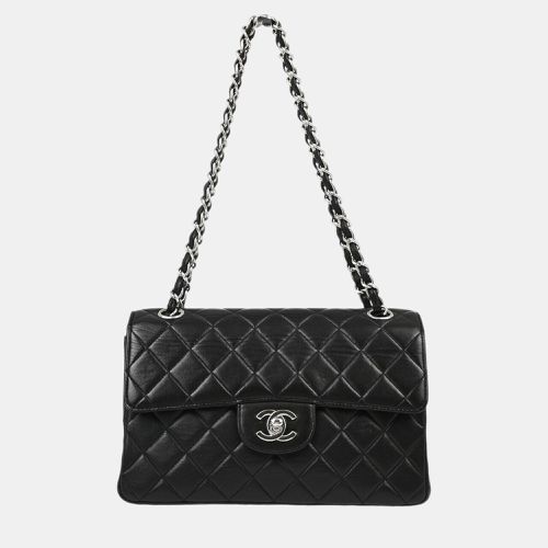 Chanel Black Lambskin Double Sided Stainless Steel Flap Shoulder Bag - Chanel - Modalova