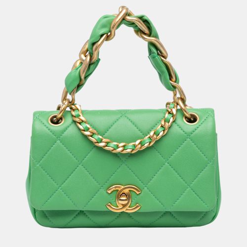 Chanel Green Small Quilted Lambskin Chain Is More Flap - Chanel - Modalova