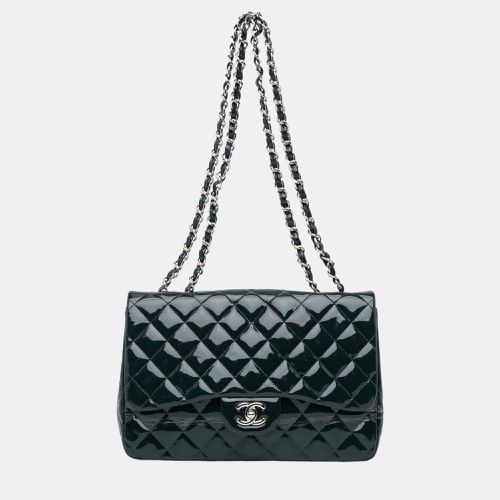 Chanel Blue Jumbo Classic Patent Double Flap - Chanel - Modalova