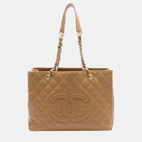 Chanel Beige/Brown Caviar Grand Shopping Tote - Chanel - Modalova