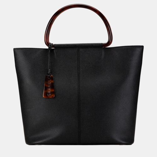 Chanel Black Caviar Tortoise Top Handle Tote - Chanel - Modalova