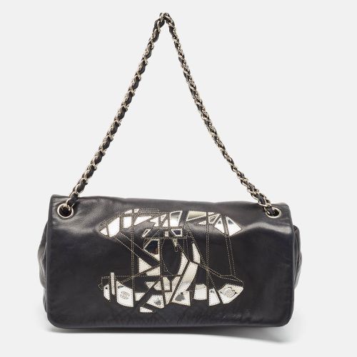 Chanel Black Leather CC Mosaic East/West Flap Bag - Chanel - Modalova