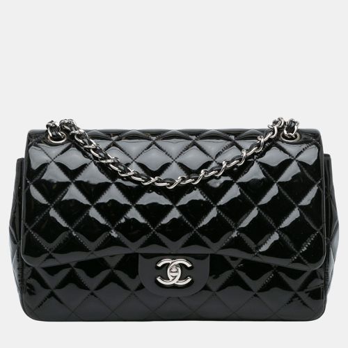 Chanel Black Jumbo Classic Patent Double Flap - Chanel - Modalova