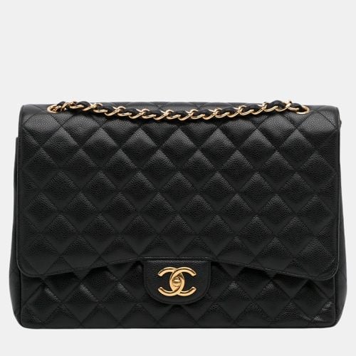 Chanel Black Maxi Classic Caviar Double Flap - Chanel - Modalova